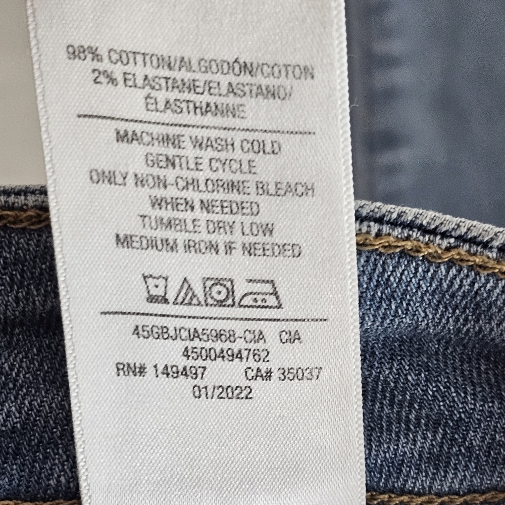 Joe's Jeans Mid Rise Skinny Ankle High Rise Distressed Blue Jeans 26 NWT - Picture 8 of 8